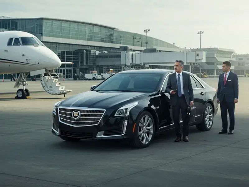 Edgewater Car Service airport pickup vehicle